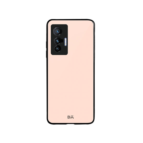 

DailyObjects Pastel Peach Glass Case Cover For Vivo X70