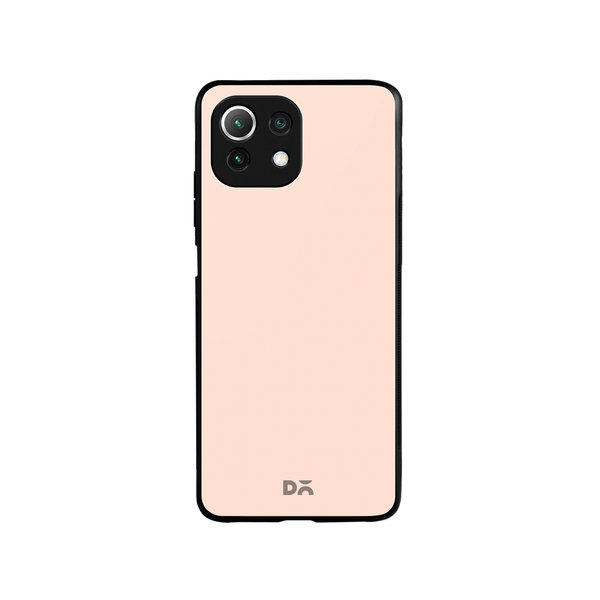 

DailyObjects Pastel Peach Glass Case Cover For Xiaomi Mi 11 Lite