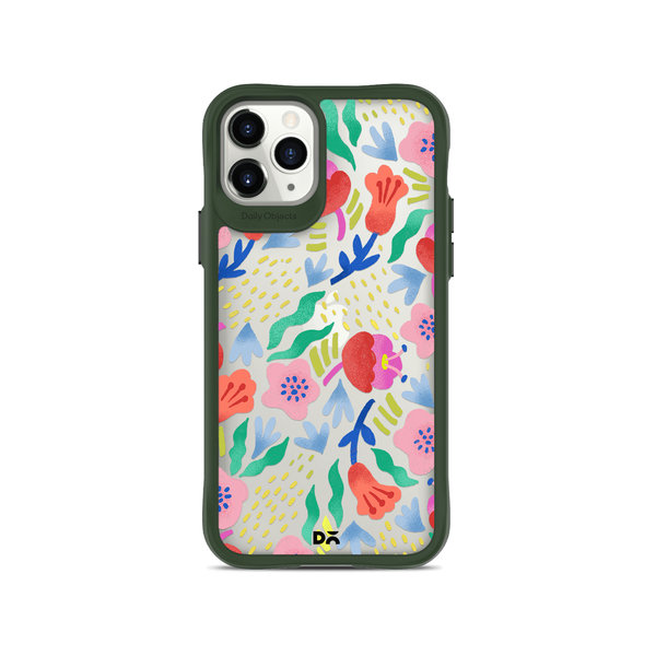 

DailyObjects Pastel Tulips Green Hybrid Clear Case Cover For iPhone 11 Pro Max
