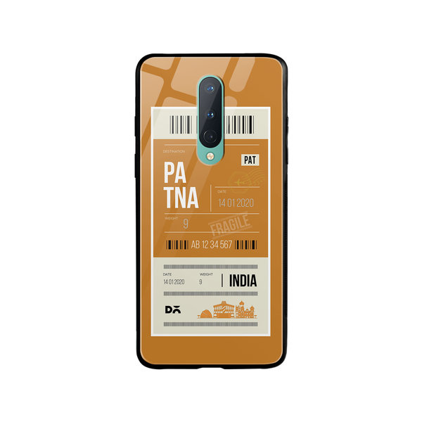 

DailyObjects Patna City Tag Glass Case Cover For OnePlus 8
