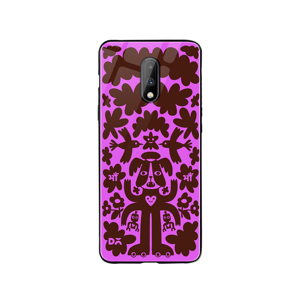 

DailyObjects Paw Angel Glass Case Cover For OnePlus 7