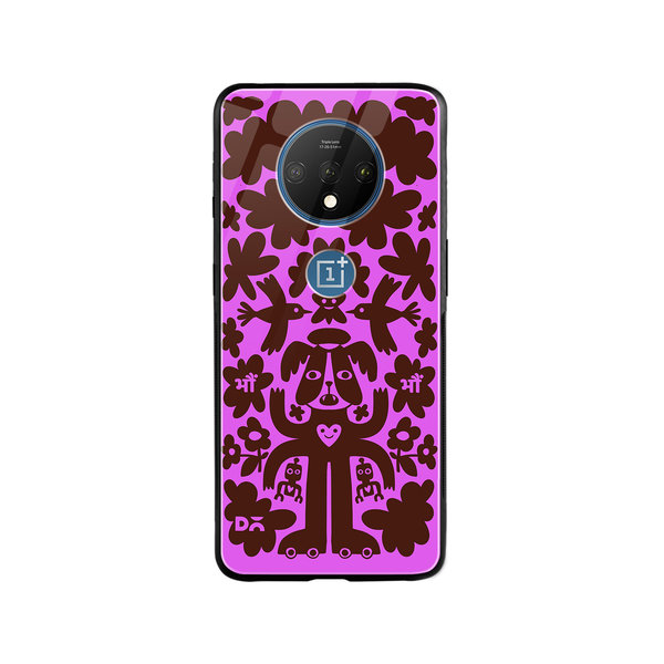 DailyObjects Paw Angel Glass Case Cover For OnePlus 7T