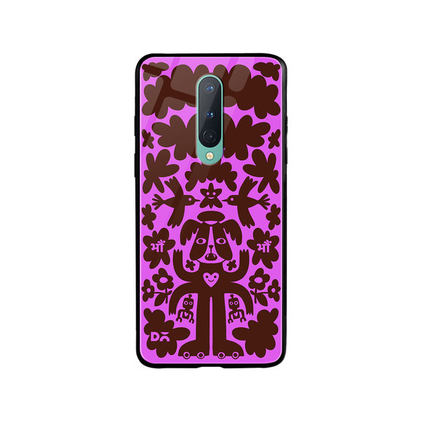 

DailyObjects Paw Angel Glass Case Cover For OnePlus 8
