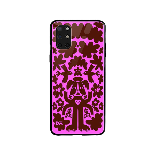 DailyObjects Paw Angel Glass Case Cover For OnePlus 8T