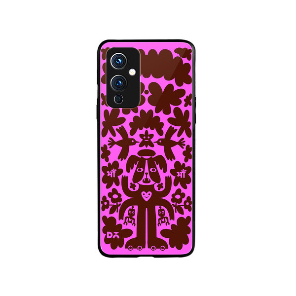 

DailyObjects Paw Angel Glass Case Cover For OnePlus 9
