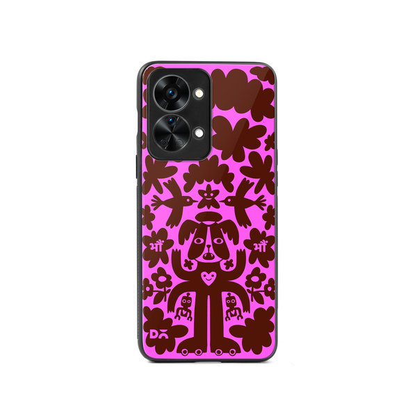 DailyObjects Paw Angel Glass Case Cover For OnePlus Nord 2T