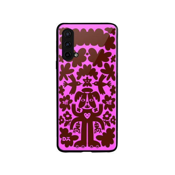 DailyObjects Paw Angel Glass Case Cover For OnePlus Nord CE