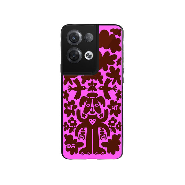 DailyObjects Paw Angel Glass Case Cover For Oppo Reno 8