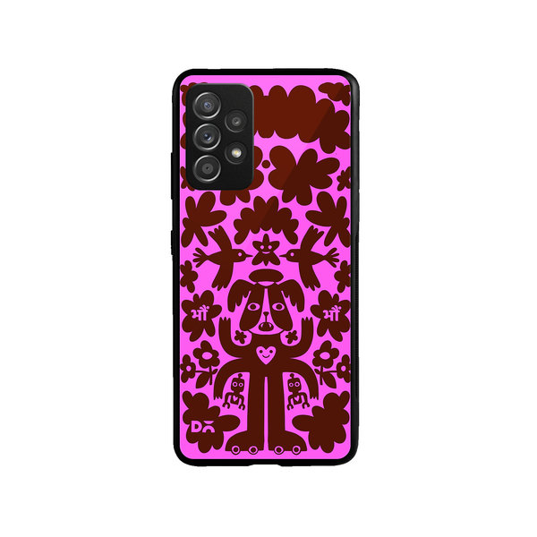 

DailyObjects Paw Angel Glass Case Cover For Samsung Galaxy A73