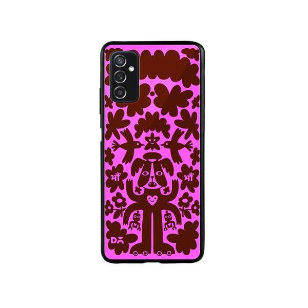 

DailyObjects Paw Angel Glass Case Cover For Samsung Galaxy M52