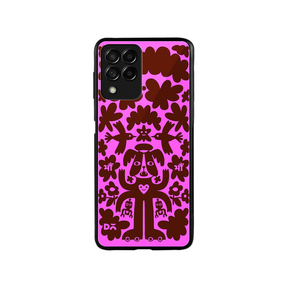 

DailyObjects Paw Angel Glass Case Cover For Samsung Galaxy M53