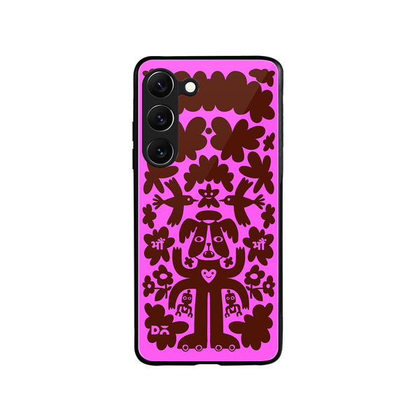

DailyObjects Paw Angel Glass Case Cover For Samsung Galaxy S23 Plus