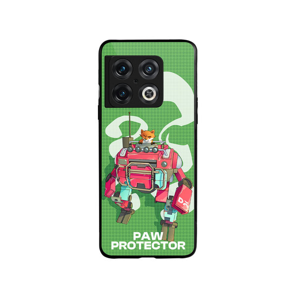 

DailyObjects Paw Protector Glass Case Cover For OnePlus 10 Pro