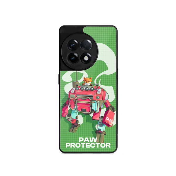 DailyObjects Paw Protector Glass Case Cover For OnePlus 11R