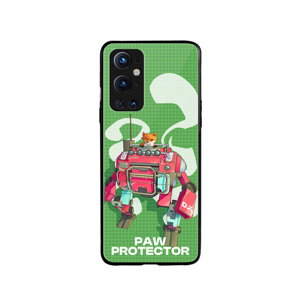 

DailyObjects Paw Protector Glass Case Cover For OnePlus 9 Pro