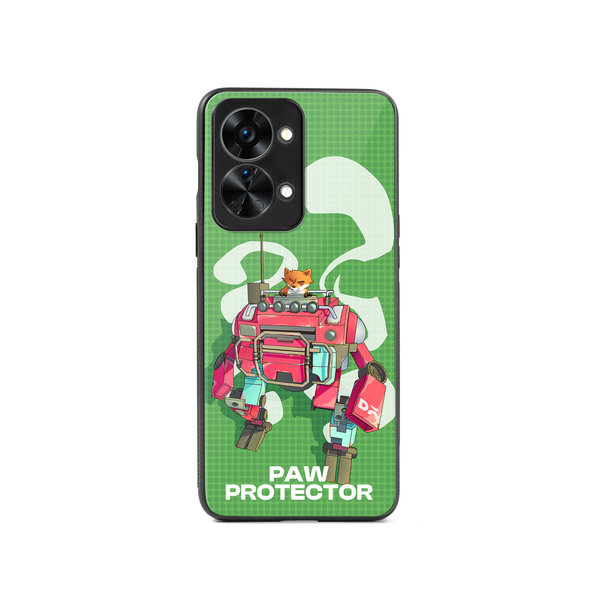 

DailyObjects Paw Protector Glass Case Cover For OnePlus Nord 2T