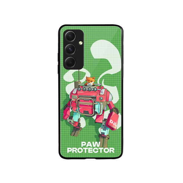 

DailyObjects Paw Protector Glass Case Cover For Samsung Galaxy A54 5G