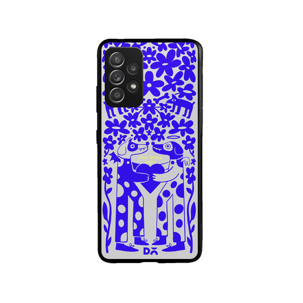 

DailyObjects Paw-Ternal Twins Glass Case Cover For Samsung Galaxy A73