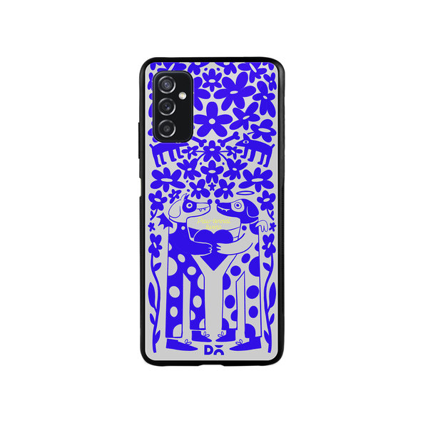 

DailyObjects Paw-Ternal Twins Glass Case Cover For Samsung Galaxy M52