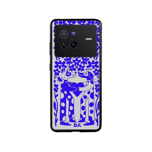 

DailyObjects Paw-Ternal Twins Glass Case Cover For Vivo X80