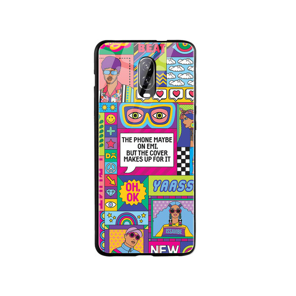 

DailyObjects Phone on EMI Glass Case Cover For OnePlus 7