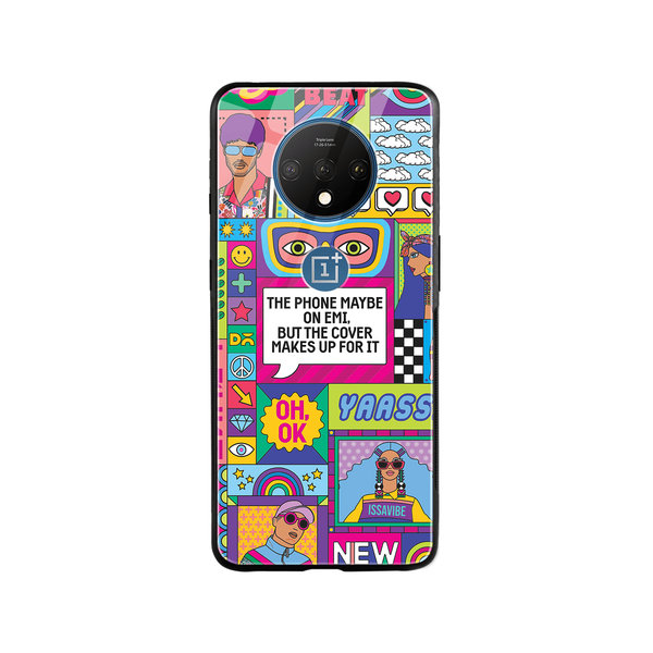 

DailyObjects Phone on EMI Glass Case Cover For OnePlus 7T