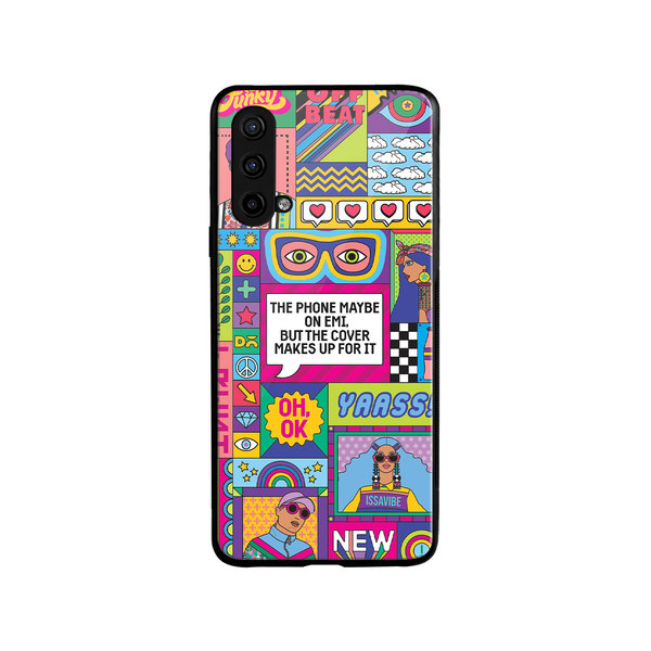 

DailyObjects Phone on EMI Glass Case Cover For OnePlus Nord CE
