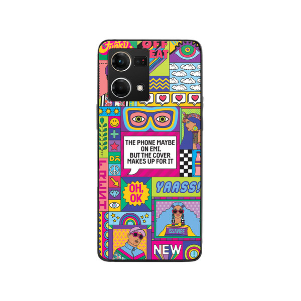 

DailyObjects Phone on EMI Glass Case Cover For Oppo Reno 7