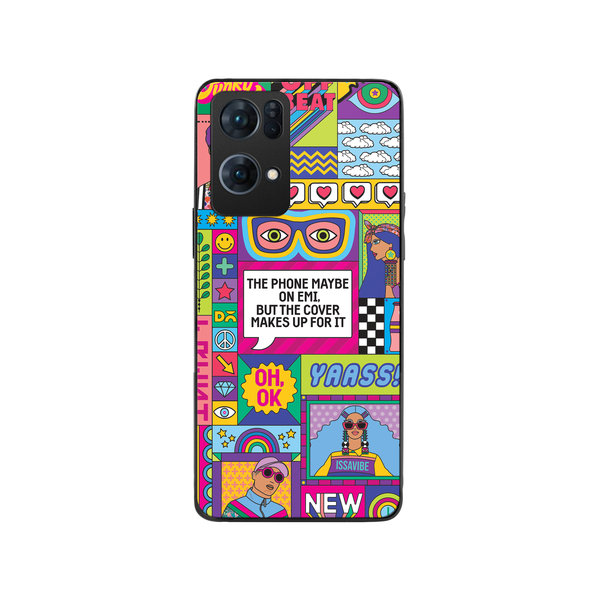 

DailyObjects Phone on EMI Glass Case Cover For Oppo Reno 7 Pro