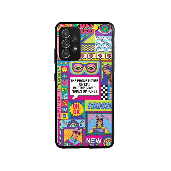 

DailyObjects Phone on EMI Glass Case Cover For Samsung Galaxy A73