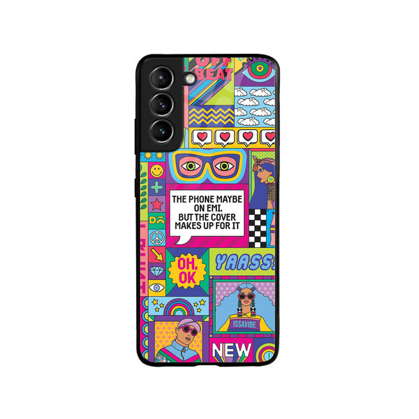 

DailyObjects Phone on EMI Glass Case Cover For Samsung Galaxy S21