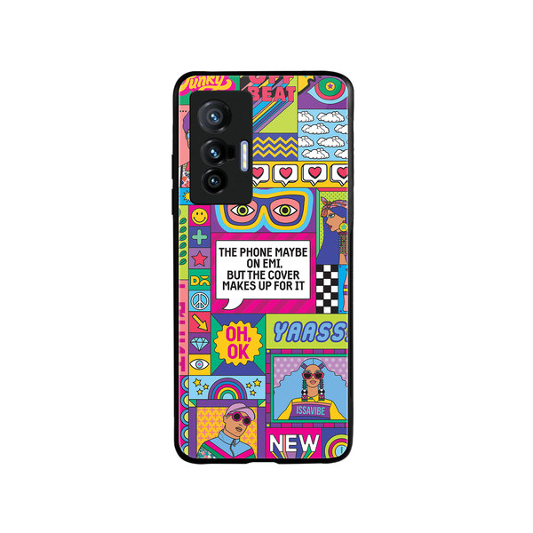 

DailyObjects Phone on EMI Glass Case Cover For Vivo X70