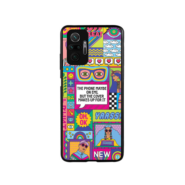 

DailyObjects Phone on EMI Glass Case Cover For Xiaomi Redmi Note 10 Pro