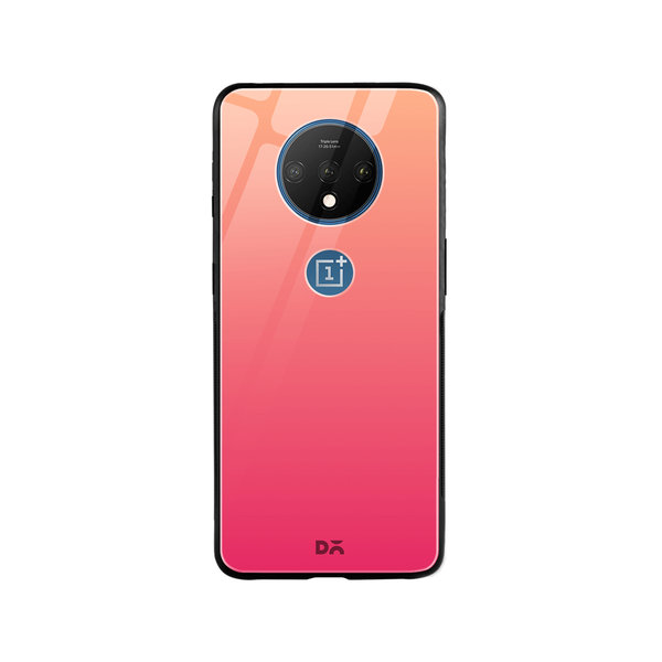 DailyObjects Pink Carnation Gradient Glass Case Cover For OnePlus 7T