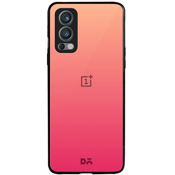 

DailyObjects Pink Carnation Gradient Glass Case Cover For OnePlus Nord 2