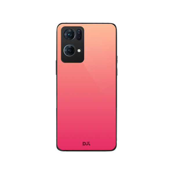 

DailyObjects Pink Carnation Gradient Glass Case Cover For Oppo Reno 7 Pro