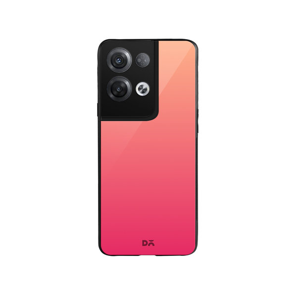 

DailyObjects Pink Carnation Gradient Glass Case Cover For Oppo Reno 8 Pro Plus