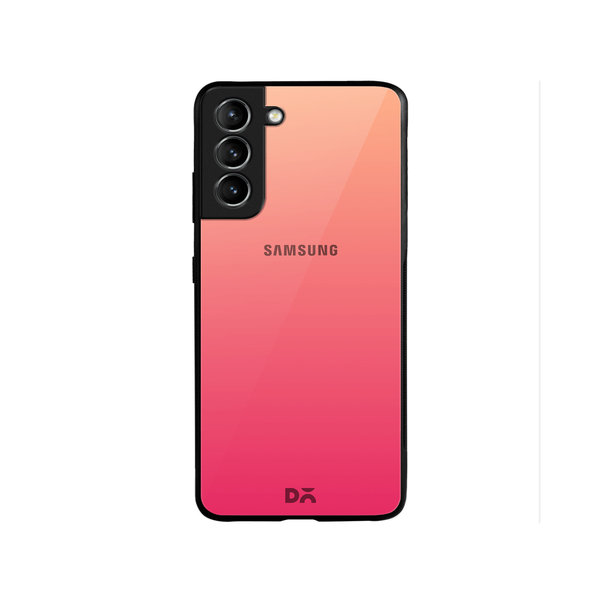 

DailyObjects Pink Carnation Gradient Glass Case Cover For Samsung Galaxy S22 Plus