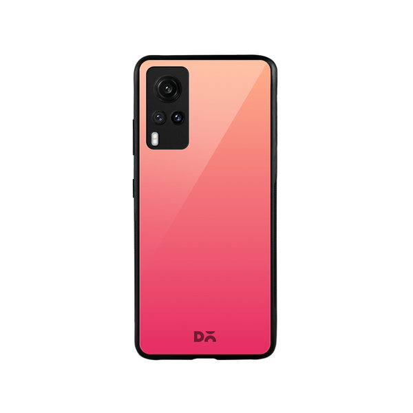 

DailyObjects Pink Carnation Gradient Glass Case Cover For Vivo X60