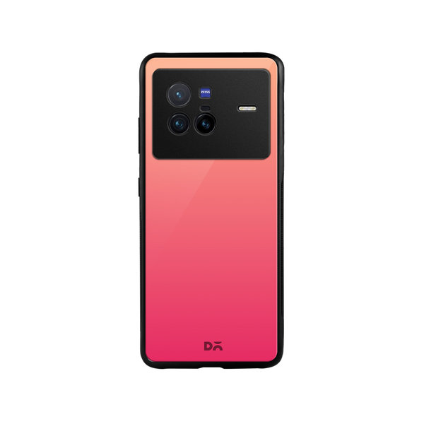 

DailyObjects Pink Carnation Gradient Glass Case Cover For Vivo X80
