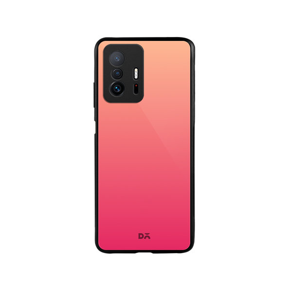 

DailyObjects Pink Carnation Gradient Glass Case Cover For Xiaomi 11T