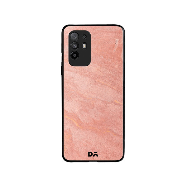 DailyObjects Pink Marble Sand Glass Case Cover For Oppo F19 Pro Plus