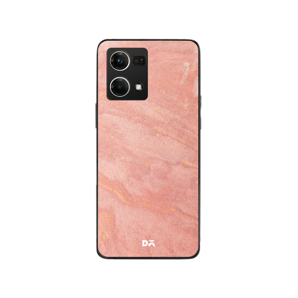 

DailyObjects Pink Marble Sand Glass Case Cover For Oppo Reno 7