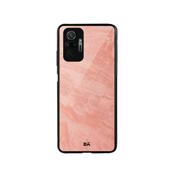 

DailyObjects Pink Marble Sand Glass Case Cover For Xiaomi Redmi Note 10 Pro