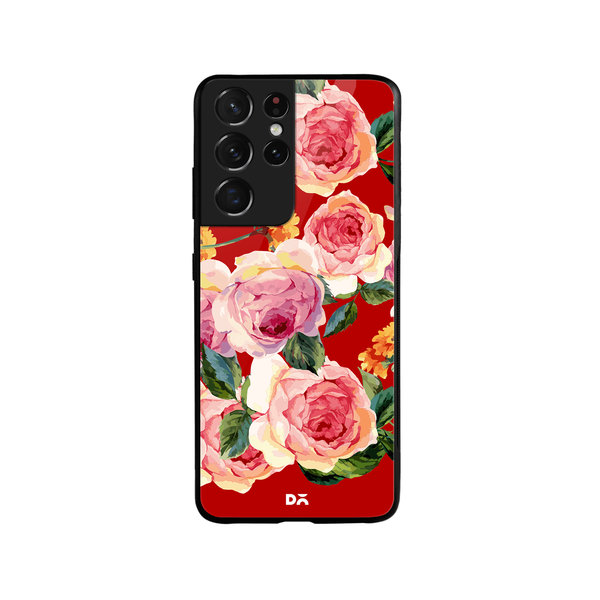 

DailyObjects Pink Valley Glass Case Cover For Samsung Galaxy S21 Ultra