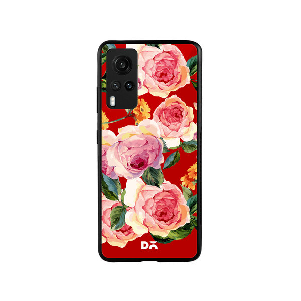 

DailyObjects Pink Valley Glass Case Cover For Vivo X60
