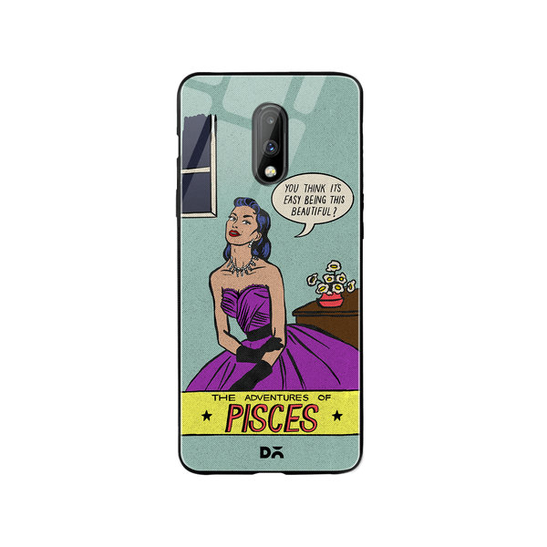 

DailyObjects Pisces Glass Case Cover For OnePlus 7