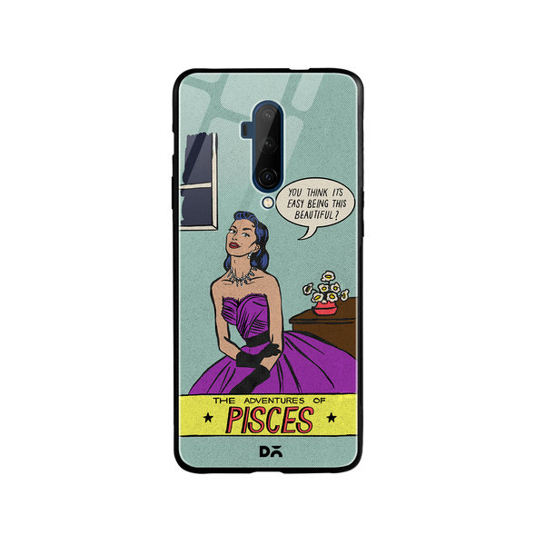 

DailyObjects Pisces Glass Case Cover For OnePlus 7T Pro
