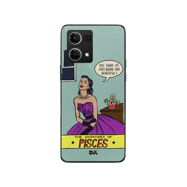 

DailyObjects Pisces Glass Case Cover For Oppo Reno 7
