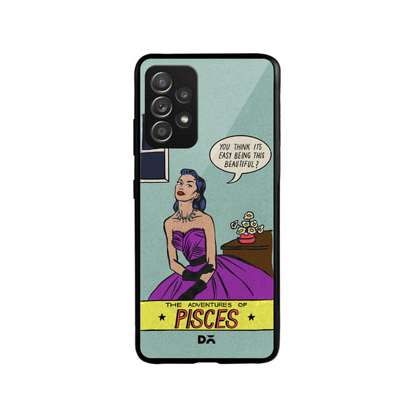 

DailyObjects Pisces Glass Case Cover For Samsung Galaxy A73